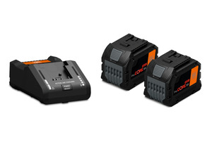 2 db ProCORE Li-ion akkumulátor HighPower cellákkal, GAL 18V-160 gyorstöltő készülékkel. Rövid töltési idők a